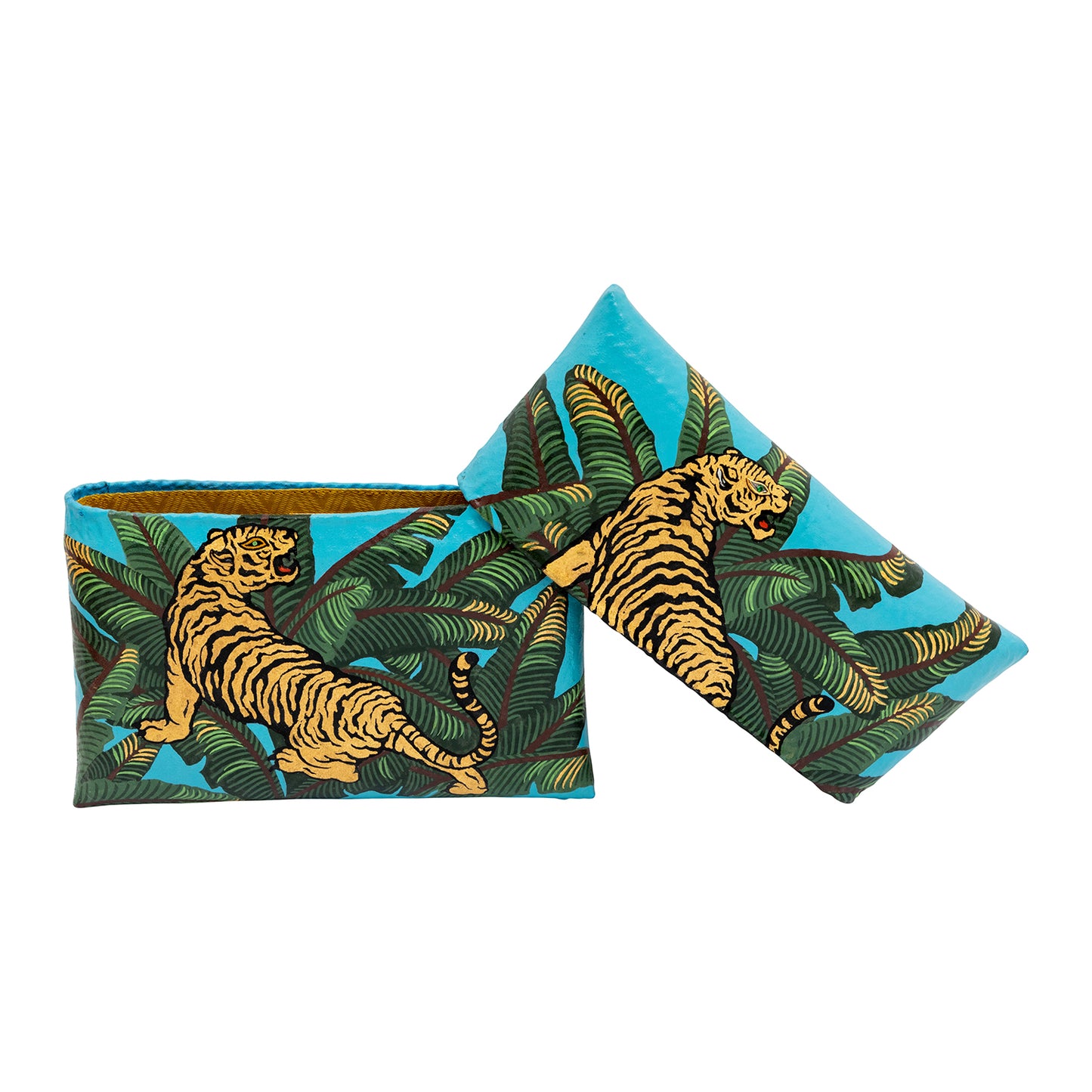 Blue Jungle Tiger Clutch