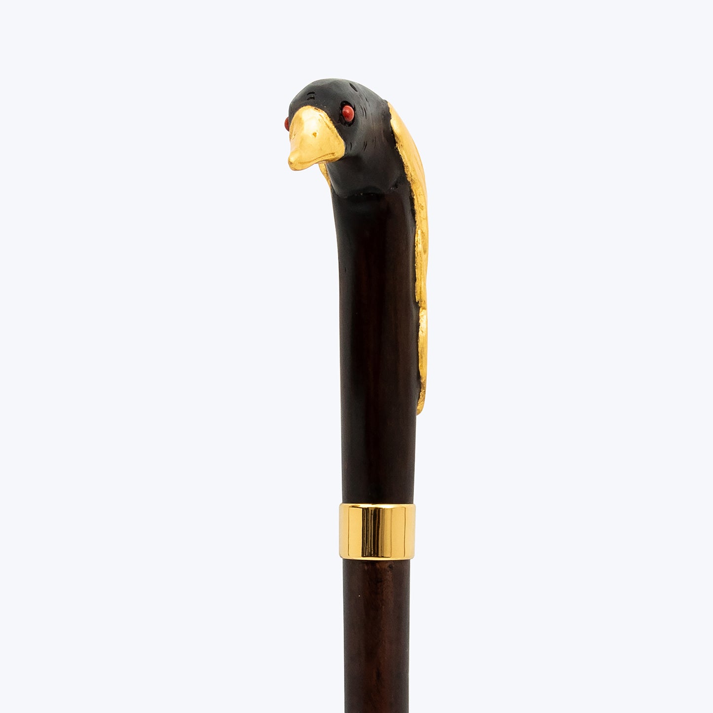 Golden Perched Eagle Cane