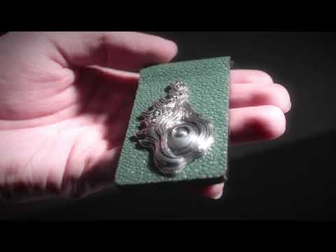 Galuchat Leather Money Clip with Dragon Fish Eye
